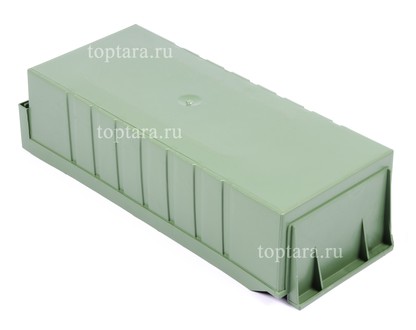 Пластиковый ящик складской для метизов с перегородкой 600х240х155 фото 1